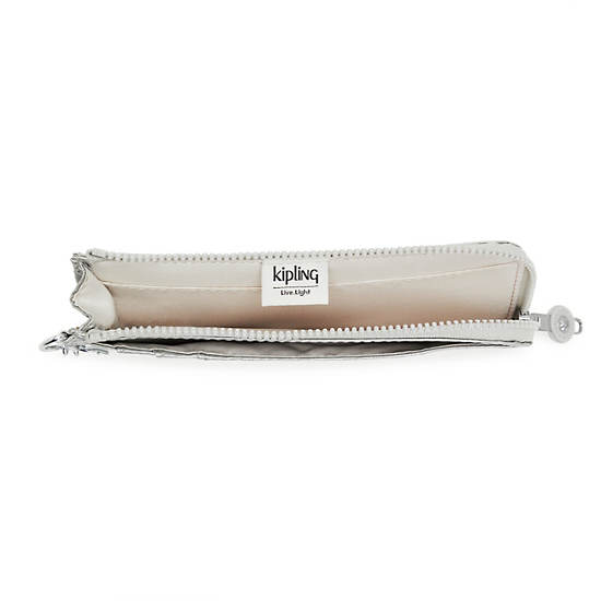 Kipling Dafni Metallic Wallet Plånbok Silver | SE 1041VR